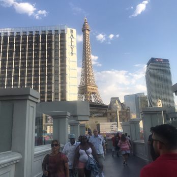 Eiffel Tower Viewing Deck - Las Vegas Eiffel Tower from afar - Amusement Parks Near Me - Las Vegas, Nevada