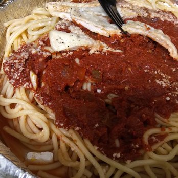 Oliviana Ristorante & Bar Italiano - Spaghetti with chicken instead of meatballs - Italian Near Me - Augusta, Georgia Oliviana Ristorante & Bar Italiano - Spaghetti with chicken instead of meatballs - Italian Near Me - Augusta, Georgia