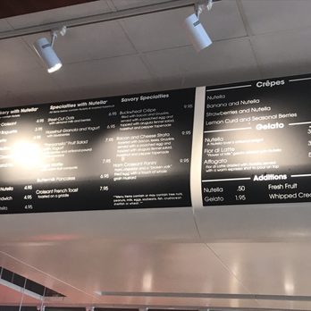 Nutella Cafe - the menu - Desserts Near Me - Chicago, Illinois Nutella Cafe - the menu - Desserts Near Me - Chicago, Illinois
