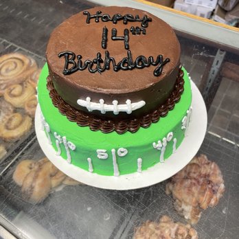 Blue Ribbon Bakery - a football themed birthday cake - Bakeries Near Me - Clinton, Missouri