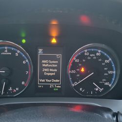 Edwards Auto Bargain Center - This is the warning that came on almost immediately after buying. They said too bad you knew it was as is!