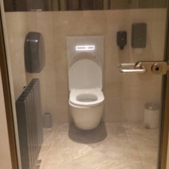 Kaffee Alt Wien - See through toilet door. Apparently it darkens when you lock it. I shall return there and update you - Coffee & Tea Near Me - Vienna, 9