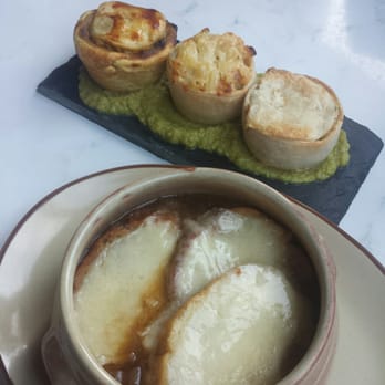 Kelvingrove Café - French onion soup and mini savory pies... tasty! - Cocktail Bars Near Me - Glasgow, GLG