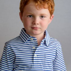 Redhead child young boy head shot actor's portrait