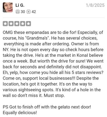 Aloha De Nada Empanadas by null