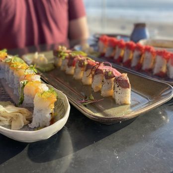 Cannonball - Left to right: Summer Nights, R&B and Red Dragon rolls - Sushi Bars Near Me - San Diego, California