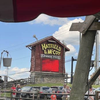 Hatfield & McCoy Dinner Feud - Sign out front - Performing Arts Near Me - Pigeon Forge, Tennessee Hatfield & McCoy Dinner Feud - Sign out front - Performing Arts Near Me - Pigeon Forge, Tennessee