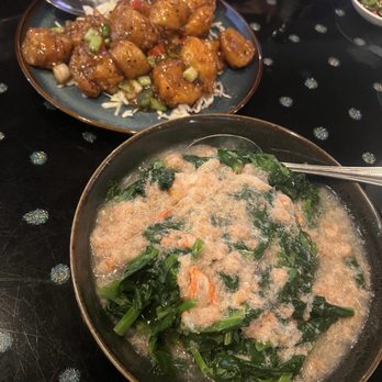 Capital Seafood Restaurant - My 2 top choices: Scallops (top pic) Spinach with crab meat (bottom) - Seafood Near Me - Irvine, California Capital Seafood Restaurant - My 2 top choices: Scallops (top pic) Spinach with crab meat (bottom) - Seafood Near Me - Irvine, California