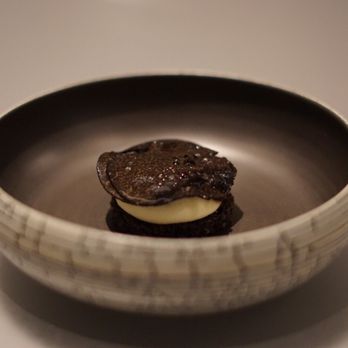 Alinea - Black truffle toast. - New American Near Me - Chicago, Illinois Alinea - Black truffle toast. - New American Near Me - Chicago, Illinois