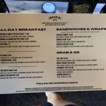 Imperial Moto Cafe - Menu - Coffee & Tea Near Me - Miami, Florida Imperial Moto Cafe - Menu - Coffee & Tea Near Me - Miami, Florida