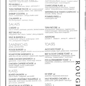 Rouge - Dinner Menu 2024-07-17 - Breakfast & Brunch Near Me - Philadelphia, Pennsylvania Rouge - Dinner Menu 2024-07-17 - Breakfast & Brunch Near Me - Philadelphia, Pennsylvania