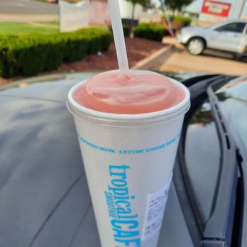 Tropical Smoothie Cafe - Tropical. Strawberries, pineapple, bananas. So good! - Juice Bars & Smoothies Near Me - Wichita, Kansas Tropical Smoothie Cafe - Tropical. Strawberries, pineapple, bananas. So good! - Juice Bars & Smoothies Near Me - Wichita, Kansas