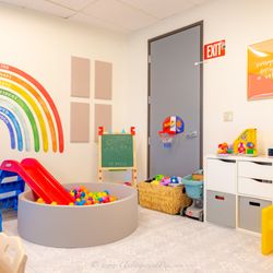 KM Speech Therapy - Our therapists engage children through play in warm, sensory-friendly spaces where kids and parents feel comfortable and at home.