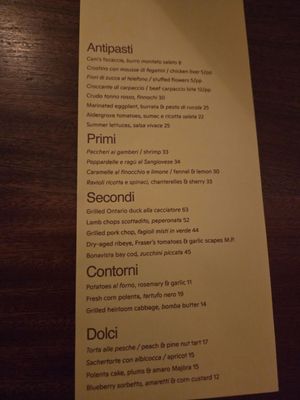 Menu photo 1 NL Ginzburg Toronto, ON