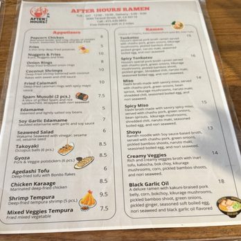 After Hours Ramen - Menu 7/8/25 - Bubble Tea Near Me - San Francisco, California After Hours Ramen - Menu 7/8/25 - Bubble Tea Near Me - San Francisco, California