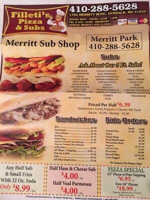 Menu photo 2 Merritt Sub Dundalk, MD Menu photo 2 Merritt Sub Dundalk, MD