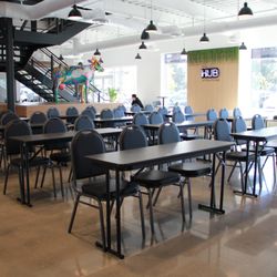 The Hub at Eastlake - Our event space set up in 'Workshop Style' for business events.