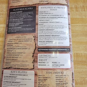 Apple Ridge Cafe - Backside pg.3 - American Near Me - Wheat Ridge, Colorado
