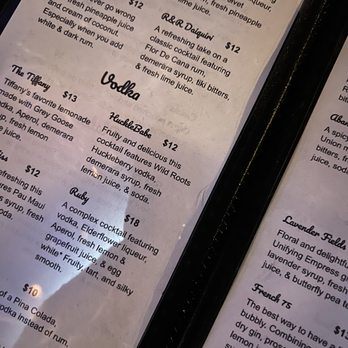R&R Bar - menu - Cocktail Bars Near Me - Portland, Oregon
