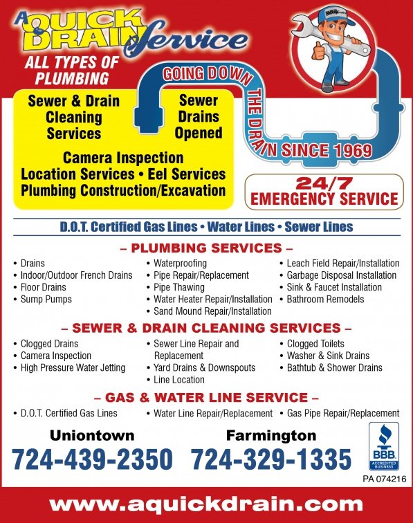 Slide of A Quick Drain Service