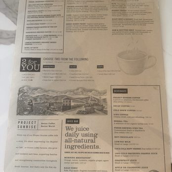 First Watch - Back of menu - American Near Me - Queen Creek, Arizona