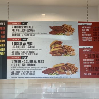 Dave's Hot Chicken - Menu - Chicken Shop Near Me - Indio, California