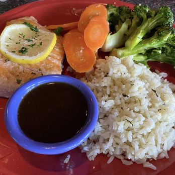 Spencer's Corner Bar - Salmon.    Glaze on the side. - Bars Near Me - Wilton Manors, Florida