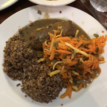 Vega Bar Wegański - buckwheat cutlet with mushroom sauce - Vegan Near Me - Wrocław, DS
