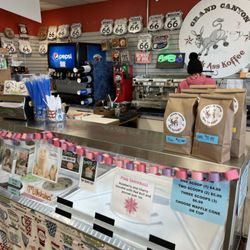 Chevron - Ice cream & coffee bar. Full & proper espresso maker