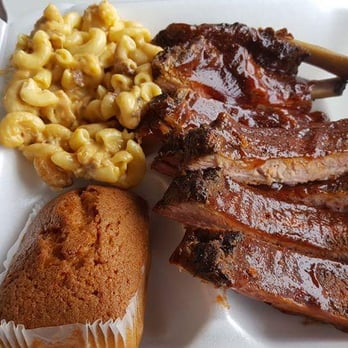 The Pig Rig BBQ - Half rack of baby back ribs, Mac and cheese with pulled pork and sweet potato loaf!! - Barbeque Near Me - Wallingford, Connecticut The Pig Rig BBQ - Half rack of baby back ribs, Mac and cheese with pulled pork and sweet potato loaf!! - Barbeque Near Me - Wallingford, Connecticut