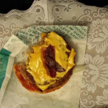 A&W - a burger with bacon and cheese - Fast Food Near Me - Woodstock, Ontario