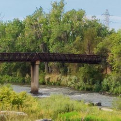 Grant Frontier Park - Bridge at park crossing the South Platte River