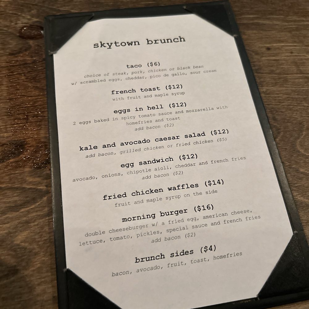 bench menu bench menu