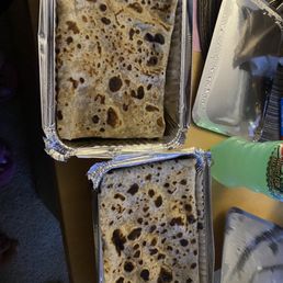 two pans of roti two pans of roti