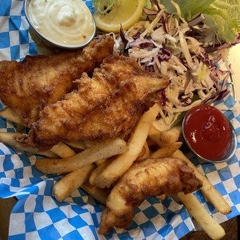 Anthony's Bell Street Diner - Lingcod in Tempura batter, slaw and fries - Seafood Near Me - Seattle, Washington