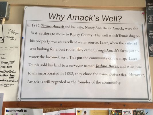 Menu photo 5 Amack's Well Batesville, IN