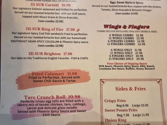 Menu photo 5 Sur Burger Monterey, CA