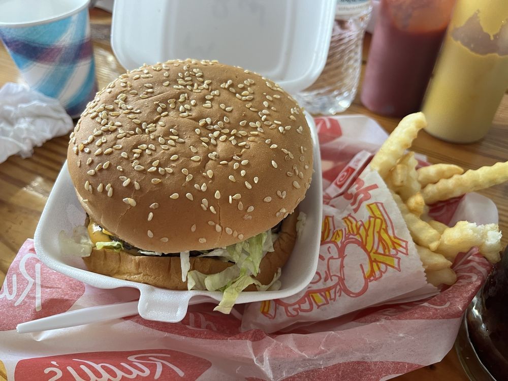 Food from Rudy's Drive-In