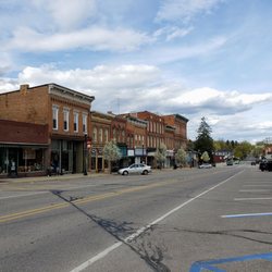 Village of Manchester - Looking East on Main St. from Main St. and Washington St. in Manchester
