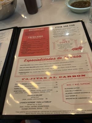 Menu photo 6 Superica Cary, NC