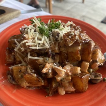 Santiago's Bodega - Potato dish, it was very spicy and our least favorite dish. - Tapas Bars Near Me - Key West, Florida