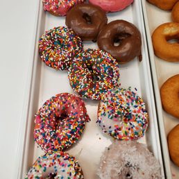 a variety of donuts