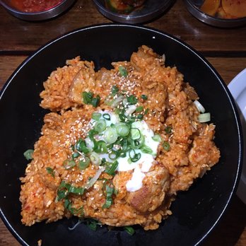 Ohn Korean Eatery - Kimchi fried rice (also the side dishes they give you) - Korean Near Me - Houston, Texas Ohn Korean Eatery - Kimchi fried rice (also the side dishes they give you) - Korean Near Me - Houston, Texas