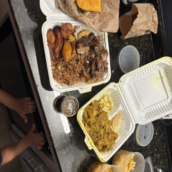 Rockyaad Jamaican Restaurant - I had already started eating, but everything was delicious - Caribbean Near Me - Carmichael, California