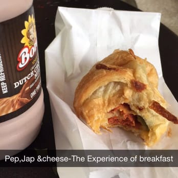 KC Donuts - Pig in a blanket with pepperoni jalapeños and cheese! - Donuts Near Me - Austin, Texas KC Donuts - Pig in a blanket with pepperoni jalapeños and cheese! - Donuts Near Me - Austin, Texas