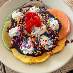 Jacko’s Corner - Rainbow pancakes