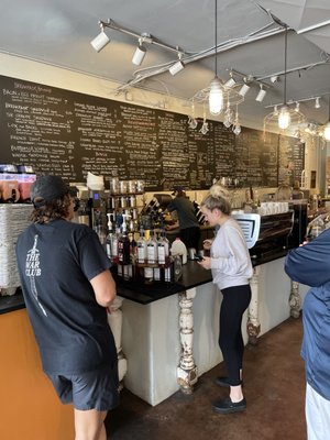 Photo of Cafe Stella - Norfolk, VA, US. Their huge menu board ...