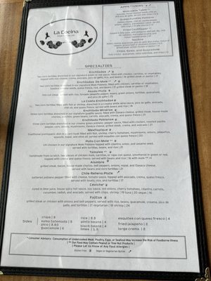 Menu photo 2 La Cocina Restaurant Portland, OR