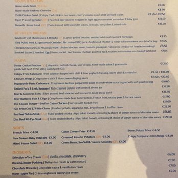 Burnell Bar & Grill - Menu - Irish Pub Near Me - Dublin, D