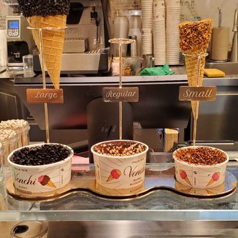 Venchi - Here are the cups, with the sweet filled lining. - Chocolatiers & Shops Near Me - Millburn, New Jersey